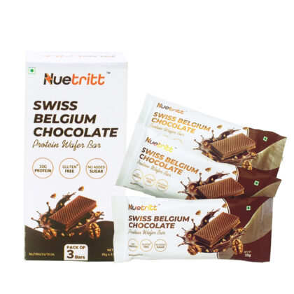 Swiss Belgium Chocolate Protein Wafer Bar (Pack of 3)